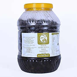 MİLAS YÖRESİ DOĞAL SALAMURA YAĞLI SİYAH ZEYTİN 3KG