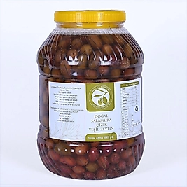 MİLAS YÖRESİ DOĞAL SALAMURA ÇİZİK YEŞİL ZEYTİN 3KG
