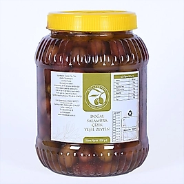 MİLAS YÖRESİ DOĞAL SALAMURA ÇİZİK YEŞİL ZEYTİN 1KG