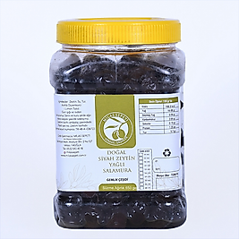MİLAS YÖRESİ DOĞAL SALAMURA YAĞLI SİYAH ZEYTİN 650GR