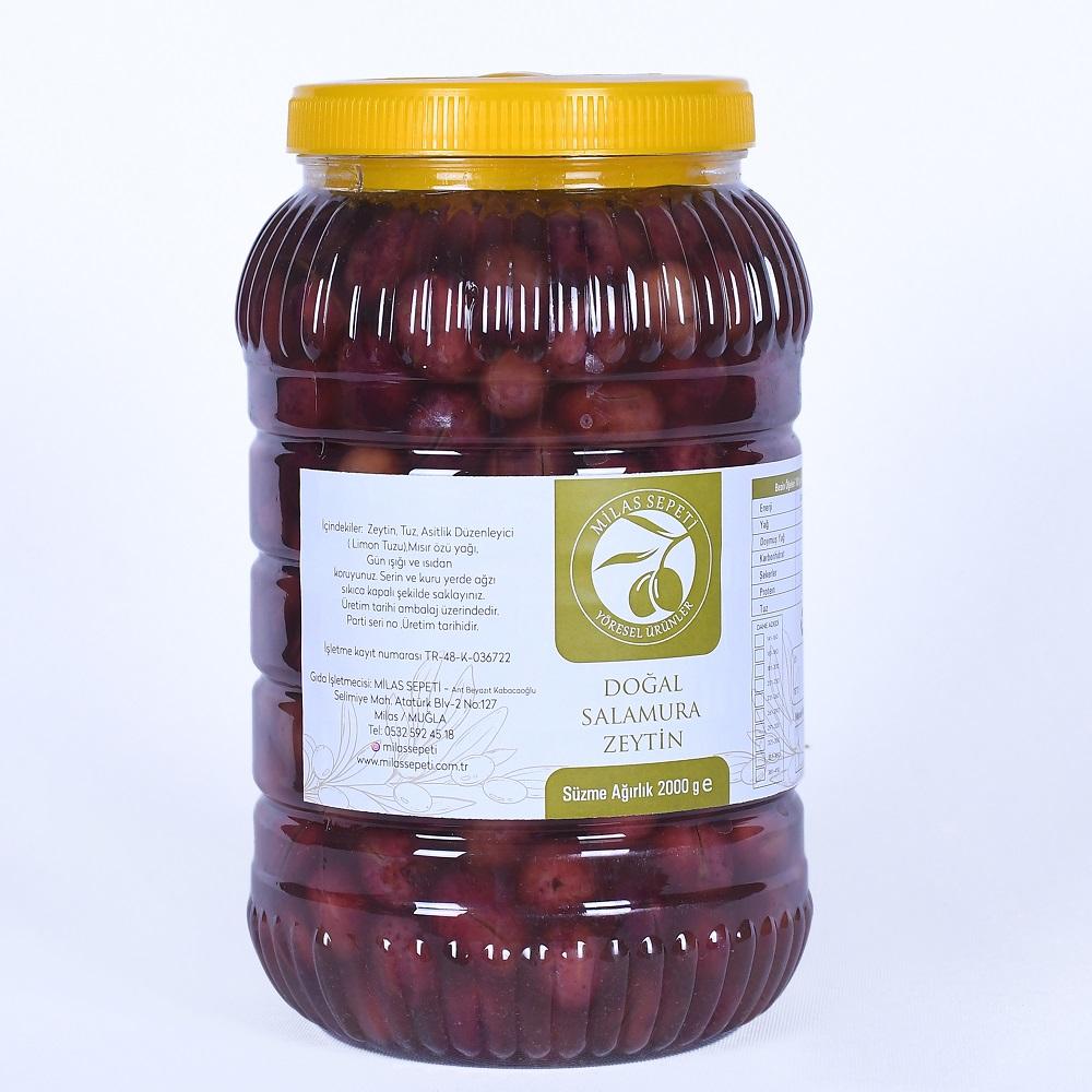 MİLAS YÖRESİ DOĞAL SALAMURA ÇİZİK AL YANAK ZEYTİN 2 KG